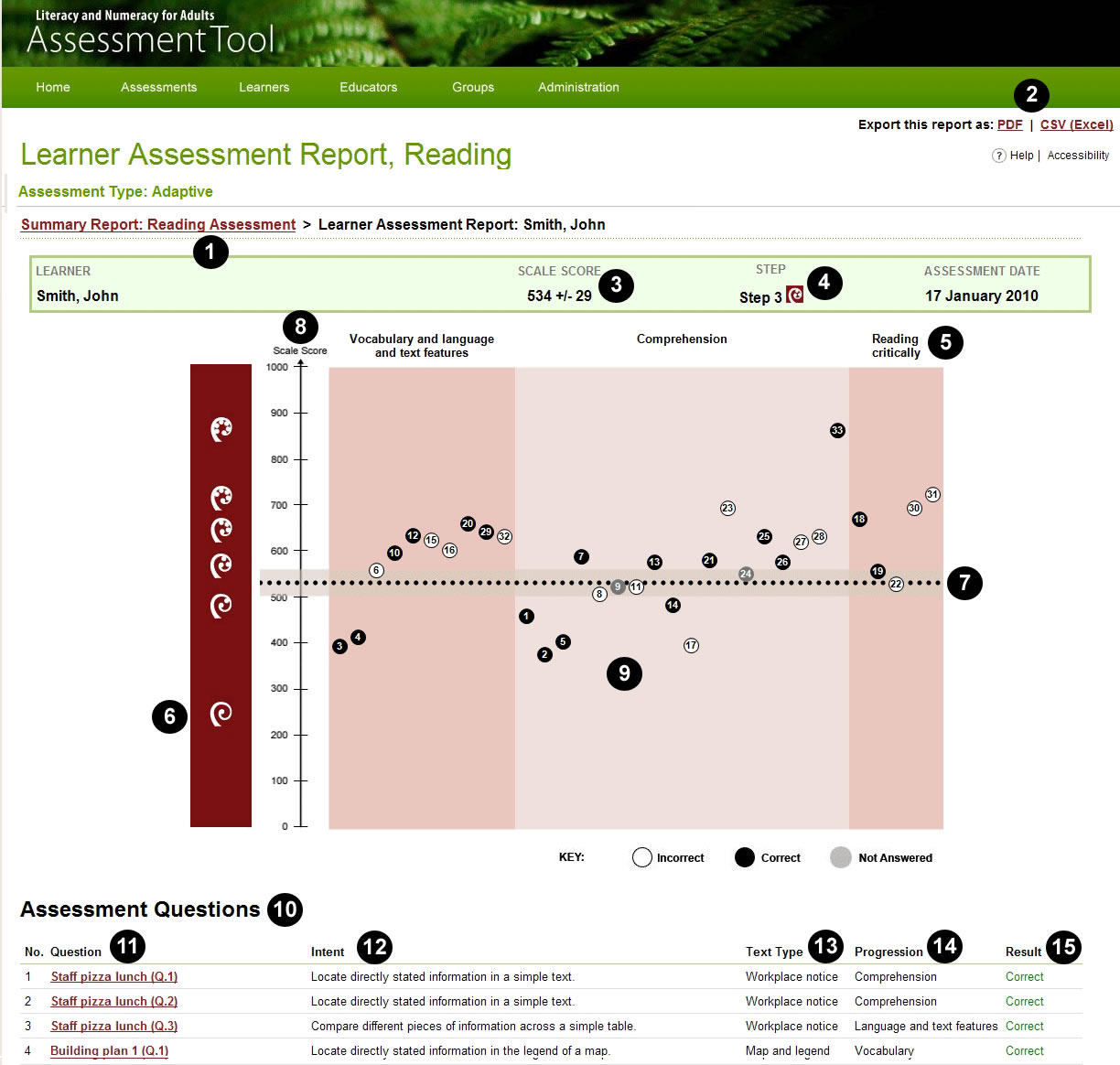 Learner Assessment Report